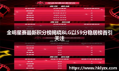 全明星赛最新积分榜揭晓BLG以59分稳居榜首引关注